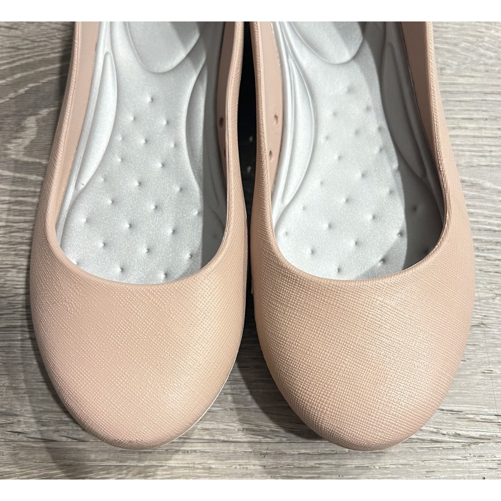 Monobo Flats Women's 9 Nude Color Ballet Flats‎ Round Toe Comfort Slip-On Shoes - Picture 7 of 9